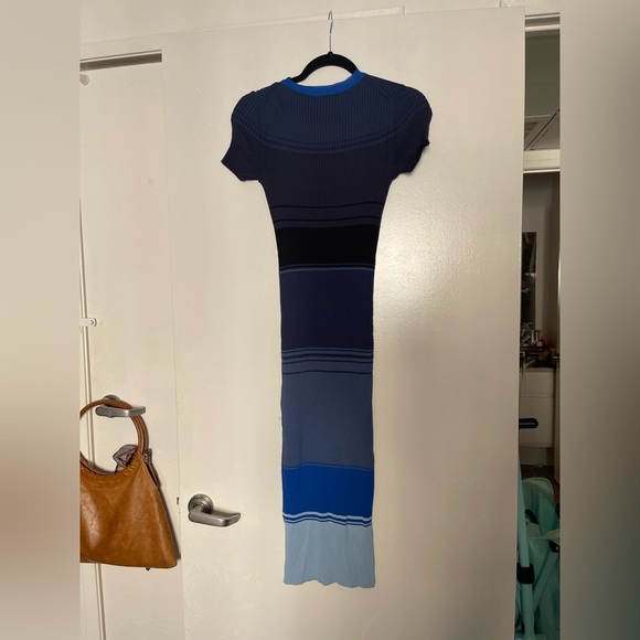 Staud Colorblock Rib Sweater Dress - Picture 3 of 4